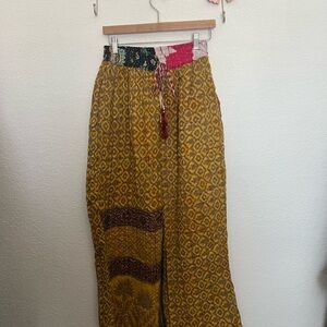 Kantha wide leg Pants